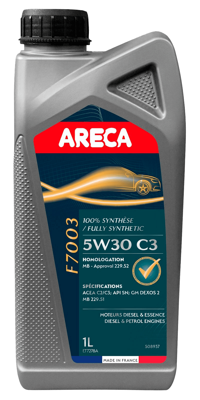 Моторное масло ARECA F7003 5W-30 C3, 1л